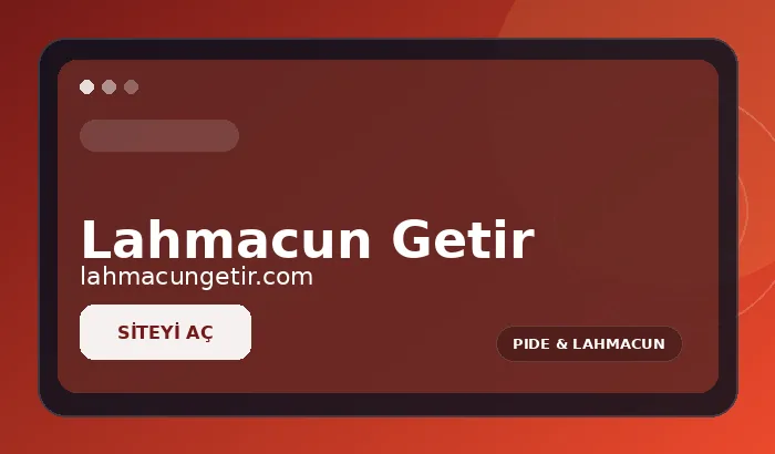 Lahmacun Getir marka sitesi tanıtım görseli
